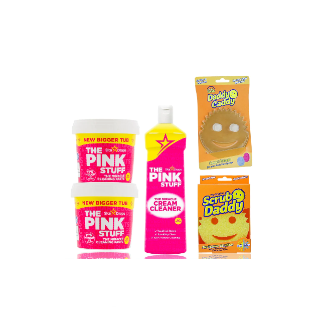 The Pink Stuff El Limpiador Milagroso - Scrub Daddy & Fabulosa