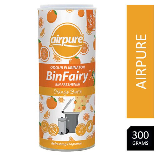 Airpure Eliminador de Olores Bin Fairy - Ambientador para Cubos de Basura - Naranja