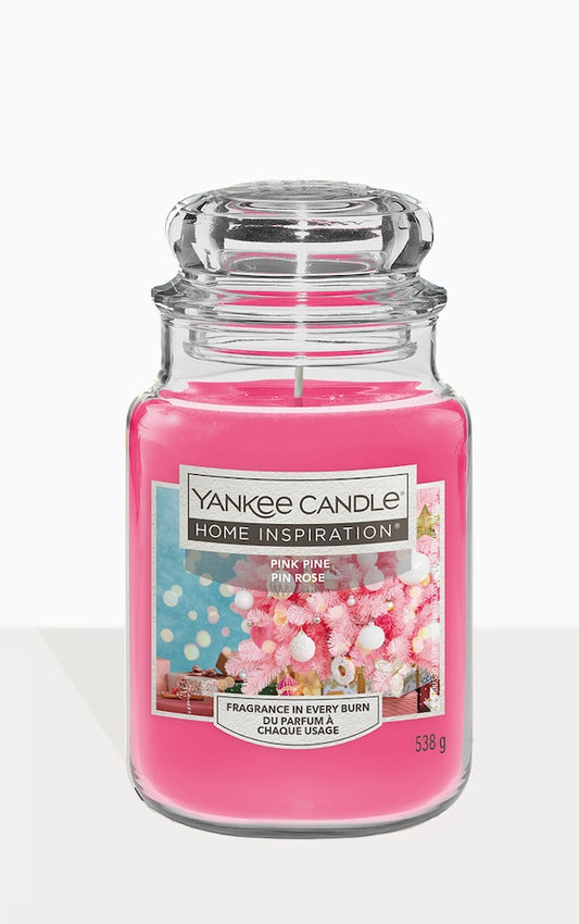 Yankee Candle - Rosa de pino rosa 538 g | Edición limitada